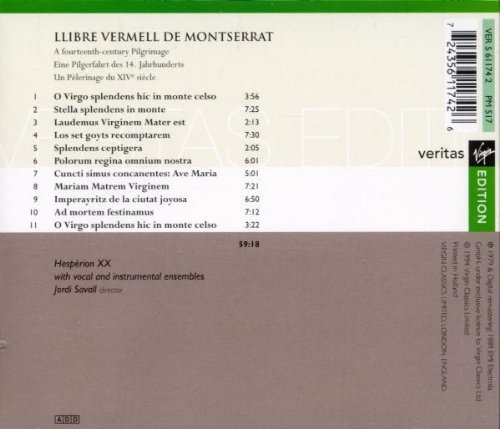 Jordi Savall - Llibre Vermell de Montserrat: A Fourteenth Century-Pilgrimage (1995)