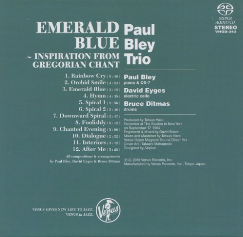 Paul Bley Trio - Emerald Blue (1994) [2019 SACD]