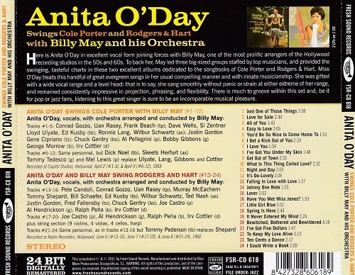 Anita O'Day - Swings Cole Porter And Rodgers & Hart, with Billy May & His Orchestra (Remastered) (1959-60/2011)