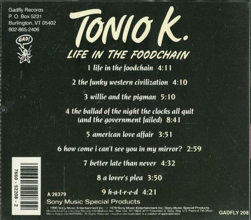 Tonio K. - Life In The Foodchain (Reissue) (1978/1995)