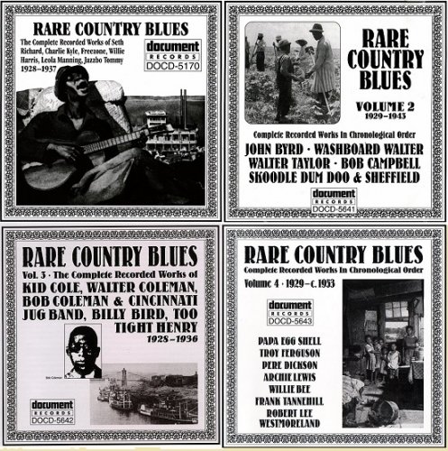 VA - Rare Country Blues: Vols. 1-4 [Document Records]