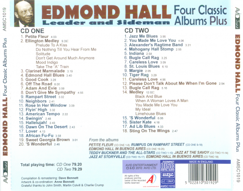 Edmond Hall - Edmond Hall: Leader And Sideman - Four Classic Albums Plus (2010)