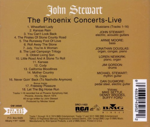 John Stewart - The Phoenix Concerts - Live (Reissue) (1974/1997)