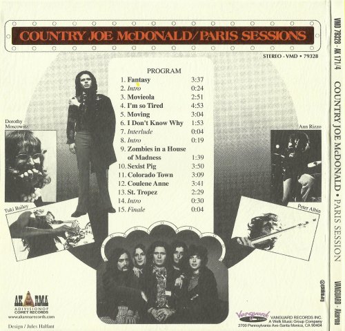 Country Joe McDonald - Paris Sessions (1996)