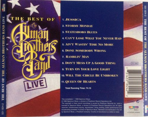 The Allman Brothers Band - The Best Of The Allman Brothers Band Live (1998)