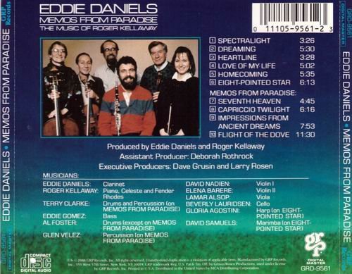 Eddie Daniels - Memos From Paradise (1988) CD Rip