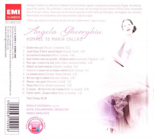 Angela Gheorghiu ‎- Homage To Maria Callas: Favourite Opera Arias (2011)