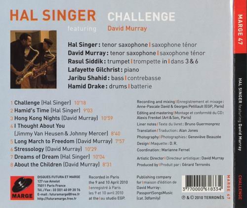 Hal Singer featuring David Murray - Challenge (2010)