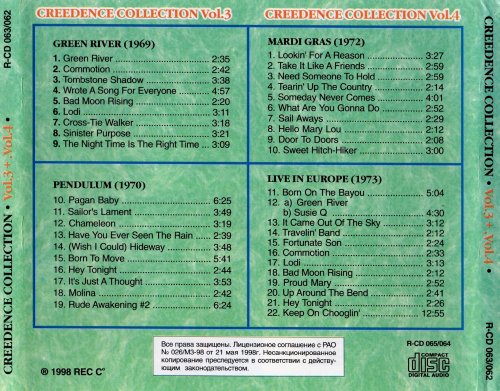 Creedence Clearwater Revival - Creedence Collection Vol.3 + Vol.4 (1998)