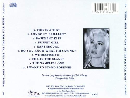 Wendy James (Transvision Vamp ) - Now Ain't The Time For Your Tears (1993)