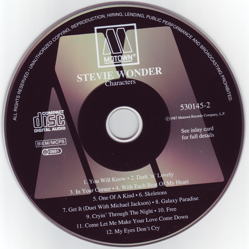 Stevie Wonder - Characters (1987)