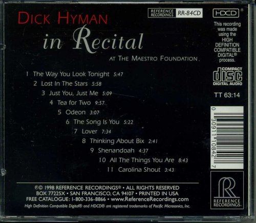 Dick Hyman - In Recital (1998)