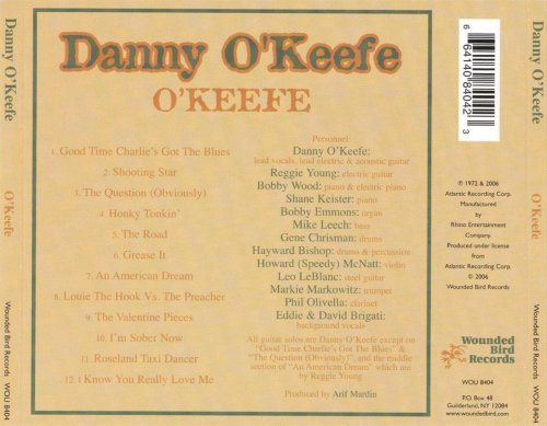 Danny O'Keefe - O'Keefe (Reissue) (1972/2006) Lossless