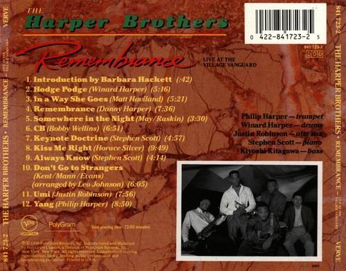 The Harper Brothers - Remembrance-Live at the Village Vanguard (1990)