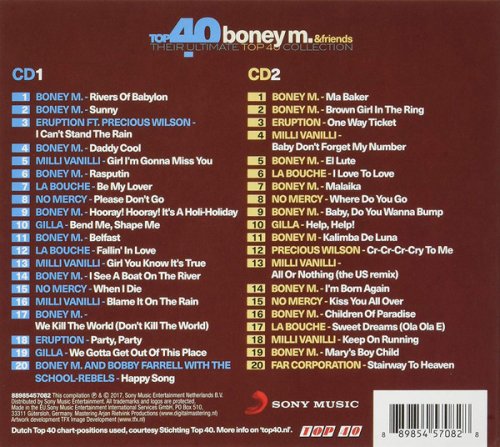 VA - Top 40 Boney M. & Friends - Their Ultimate Top 40 Collection (2017)
