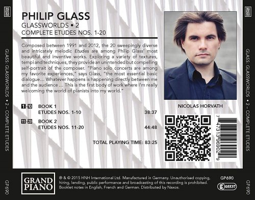 Nicolas Horvath - Philip Glass: Glassworlds, Complete Etudes, Vol.2 (2015)