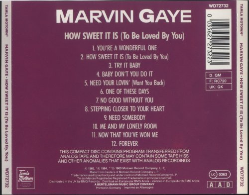 Marvin Gaye - How Sweet It Is To Be Loved By You (1965)