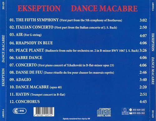Ekseption - Dance Macabre (Reissue) (1981/2019)