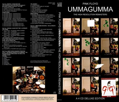 Pink Floyd - Ummagumma: The High Resolution Remasters (1969) {2019, 4CD Limited Deluxe Edition, Numbered} Bootleg