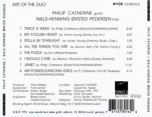 Niels Pedersen & Philip Catherine - Art Of The Duo (1993)