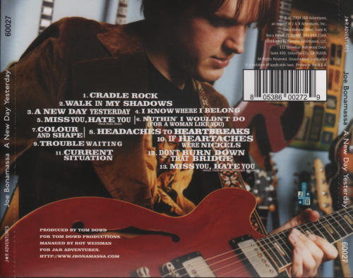 Joe Bonamassa - A New Day Yesterday (2000/2004) Lossless