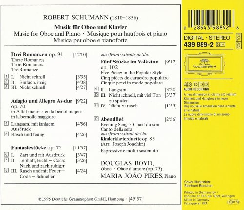 Douglas Boyd, Maria João Pires - Schumann: Music for Oboe and Piano (1995)