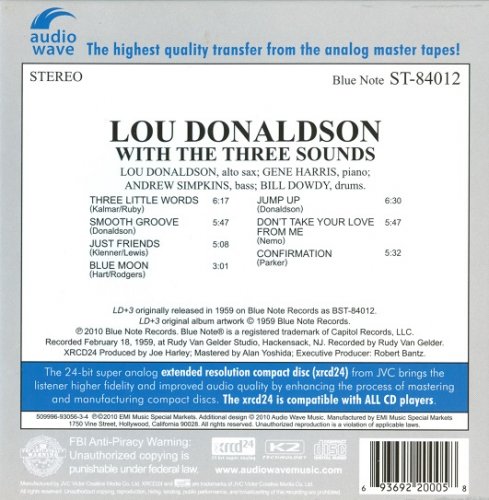 Lou Donaldson with The Three Sounds - LD+3 (1959) [2010]