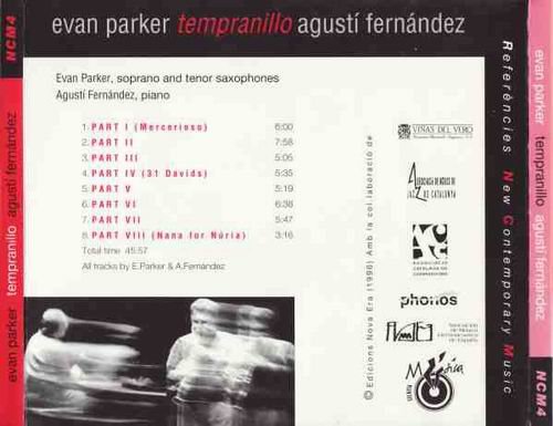 Evan Parker & Agusti Fernandez - Tempranillo (1996)