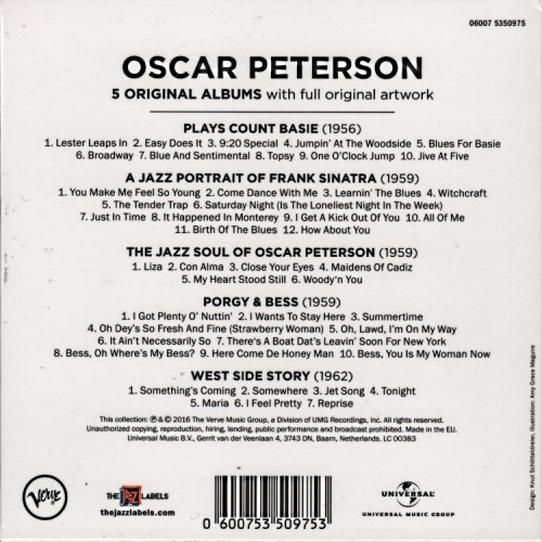 Oscar Peterson - 5 Original Albums (Box-Set) (2016)