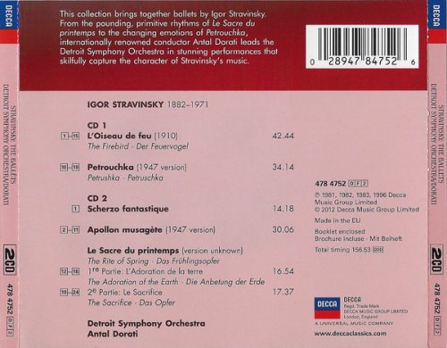 Antal Dorati, Detroit Symphony Orchestra - Stravinsky: The Ballets (2012)
