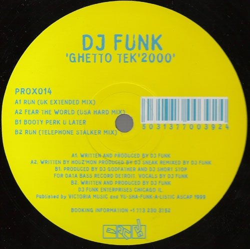 DJ Funk - 'Ghetto Tek '2000' (1999) [Vinyl, 12"]