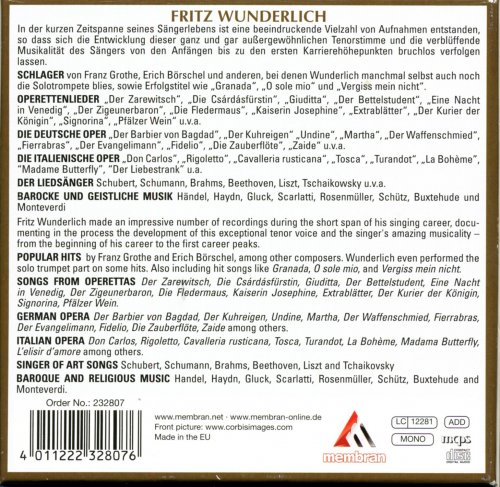 Fritz Wunderlich - Eine Stimme-Eine Legende: A Voice - A Legend (Box Set, 10CD) (2010)