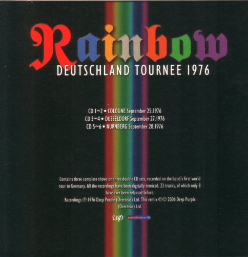 Rainbow - Deutschland Tournee 1976 [6CD] (2006)