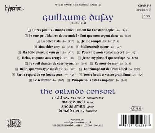 The Orlando Consort - Dufay: Lament for Constantinople (2019)