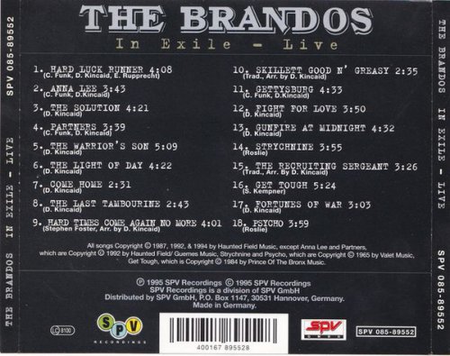 The Brandos - In Exile - Live (1995)