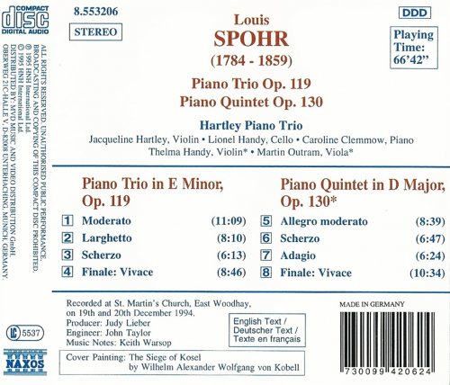 Hartley Piano Trio - Spohr: Piano Trio op.119, Piano Quintet (1995)
