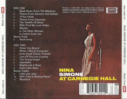 Nina Simone - At Carnegie Hall (Reissue, Remastered) (1963/2005)