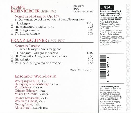 Ensemble Wien-Berlin - Franz Lachner & Rheinberger – Nonets (1994)