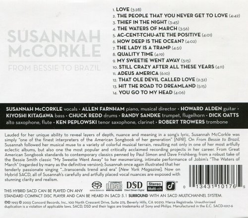 Susannah McCorkle - From Bessie To Brazil (1993/2006) [SACD]