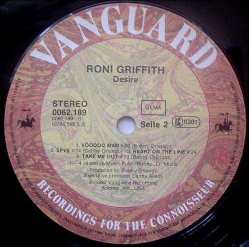Roni Griffith - Desire (1982) LP