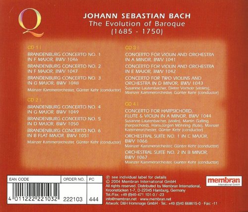 Gunter Kehr - Bach: The Evolution of Baroque (Quadromania, 4 CD)