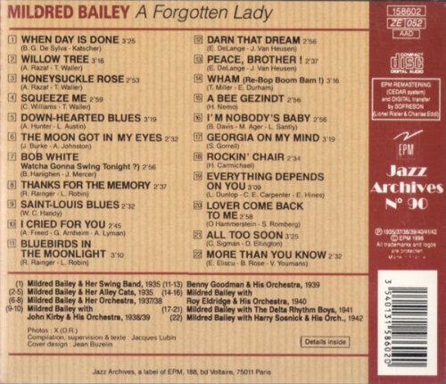 Mildred Bailey - A Forgotten Lady (1996)