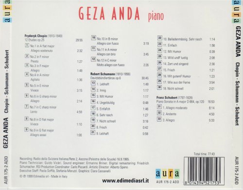 Géza Anda - Chopin, Schumann, Schubert (1999)