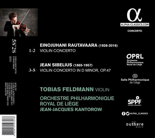 Tobias Feldmann - Sibelius, Rautavaara: Violin Concertos (2018) CD-Rip