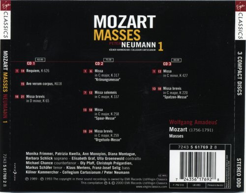Peter Neuman - Mozart: Mozart Masses (2000 5CD box)