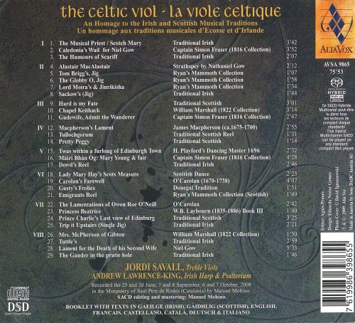 Jordi Savall & Andrew Lawrence-King ‎- The Celtic Viol (2009) [SACD]