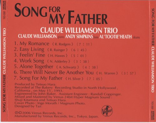 Claude Williamson Trio - Song For My Father (1993)