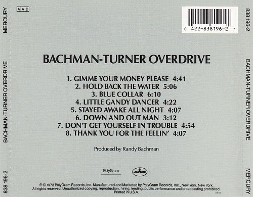 Bachman-Turner Overdrive - Bachman-Turner Overdrive (1973)