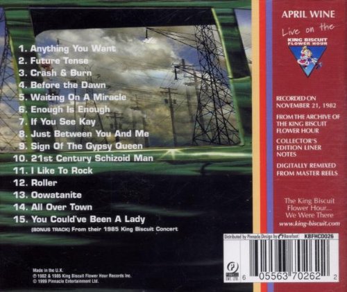 April Wine - King Biscuit Flower Hour Presents April Wine (1999)