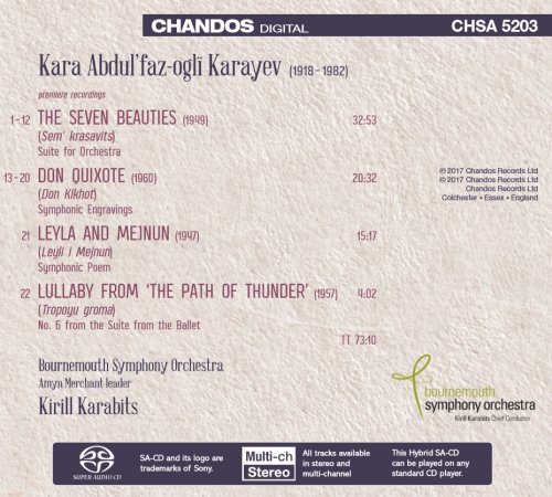 Kirill Karabits - Kara Karayev: Orchestral Works (2017) [SACD]